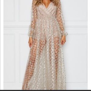 Entice Me Glitter maxi dress